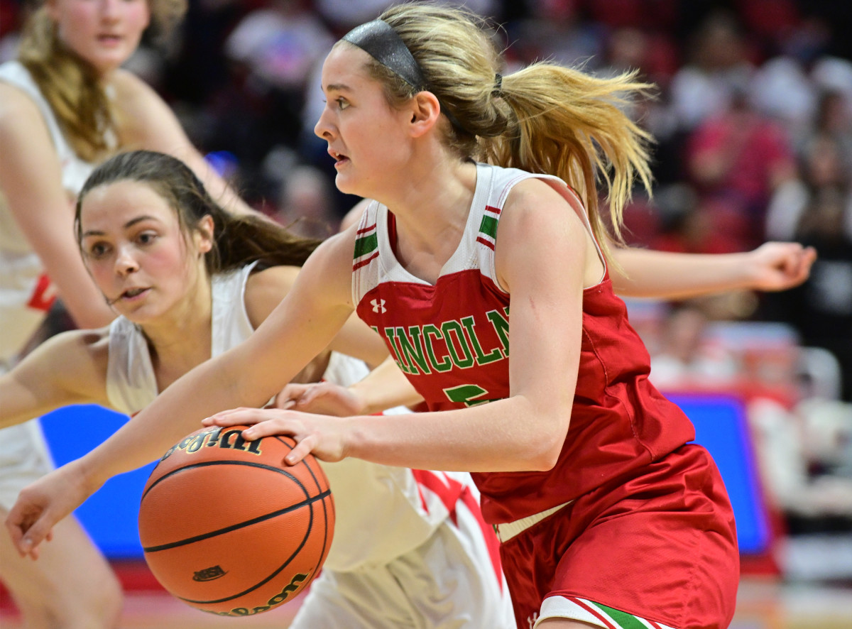 Lincoln Chatham Glenwood Illinois 3A girls basketball championship March 2 2024 Tim Vizer 26344